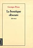 La Boutique obscure 124 rêves Georges Perec ; postface de Roger Bastide
