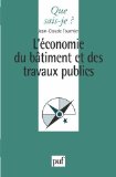 L'économie du bâtiment et des travaux publics Jean-Claude Tournier