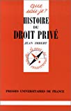 Histoire du droit privé Jean Imbert,...